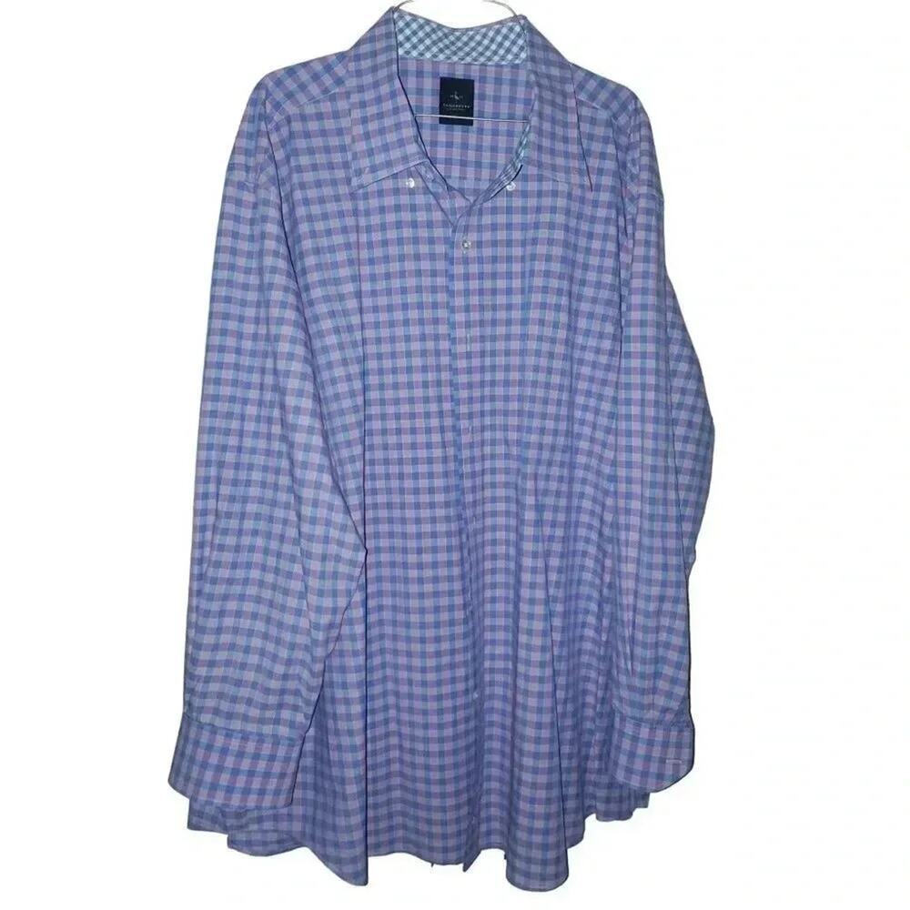 Tailor Byrd Collection Button Down Collar Size 2XL Long-sleeved Shirt